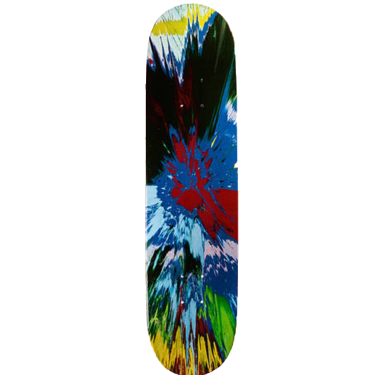 Supreme X Damien Hirst Spin Art Skateboard Decks